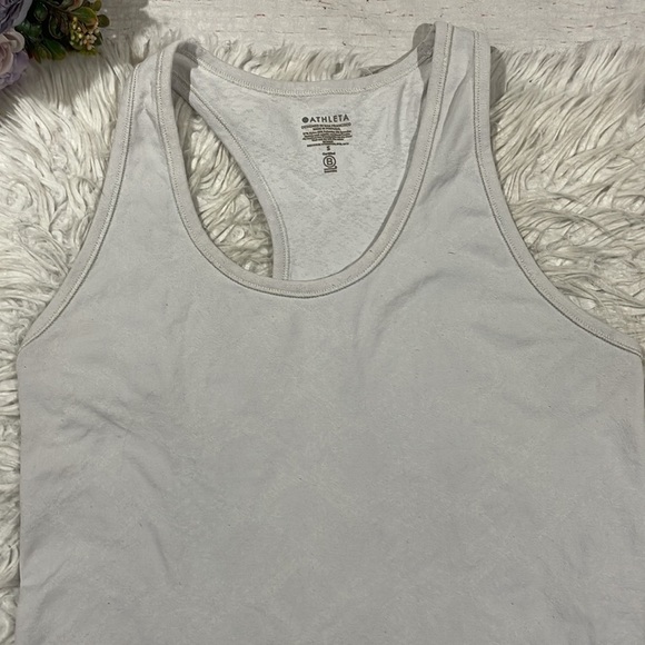 Athleta Speedlight Snake Print Blush Pink Racerback Tank Top - Picture 6 of 10